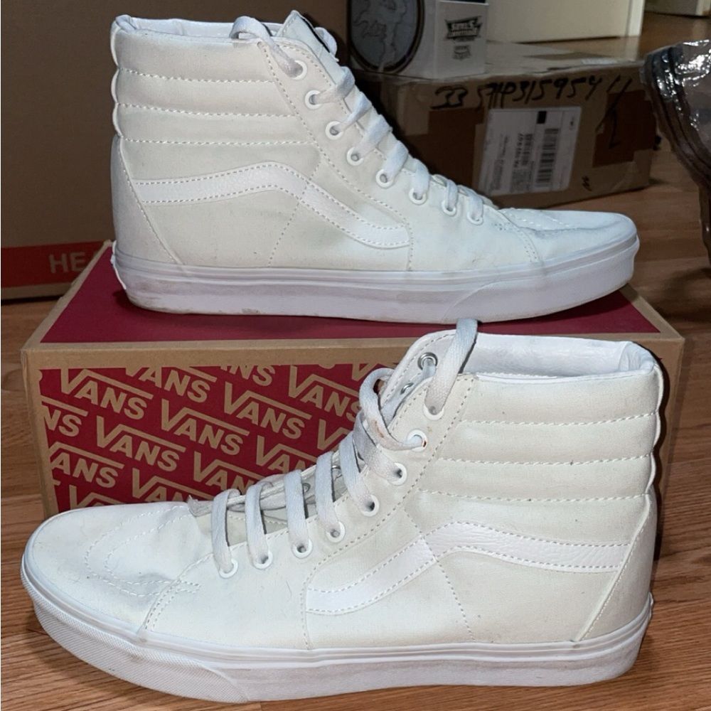 Vans sk8-hi all white
